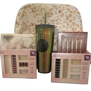 Colorful Tumbler and Nail Polish Set